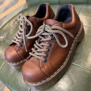 Dr. Martens 10940 AW004 Brown Leather Oxford Shoes 2005 Rare Vintage Unisex‎